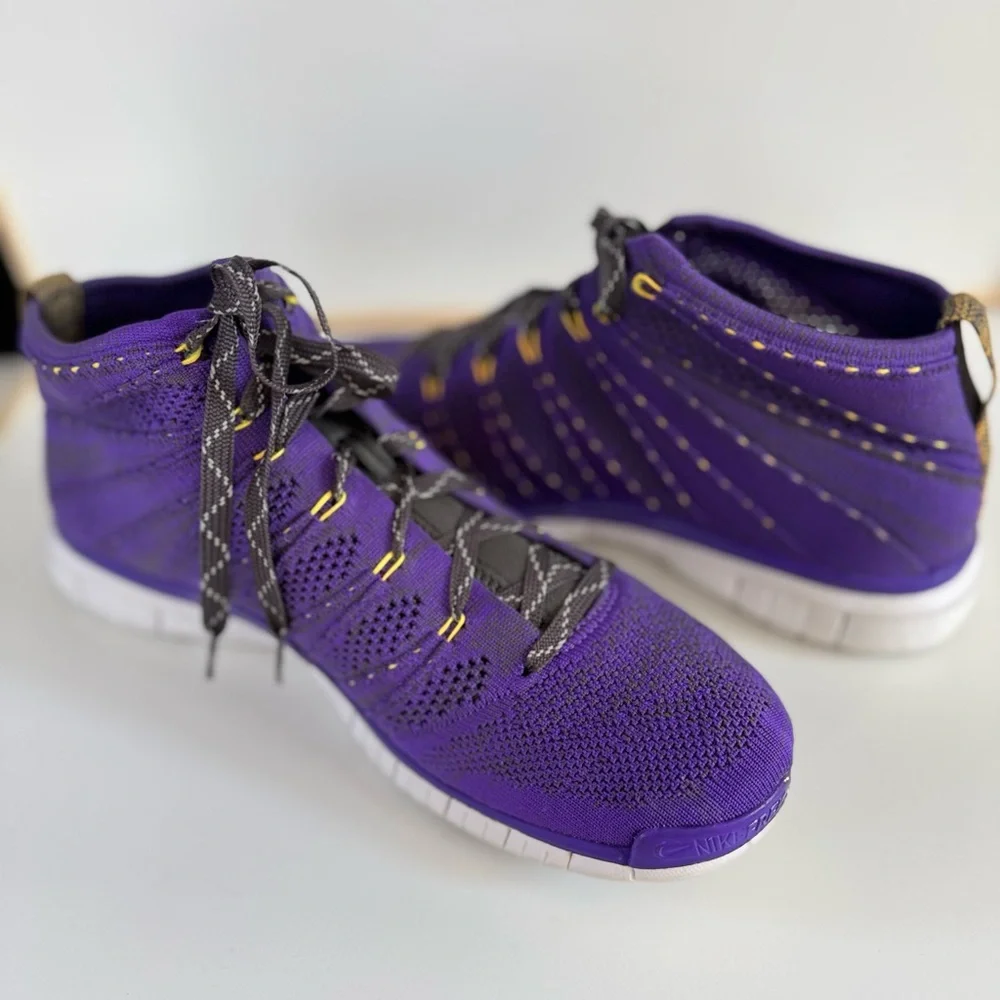 NIKE Free Flyknit Rare Chukka Hyper Grape Purple Colorway Sneakers Men’s Size 9